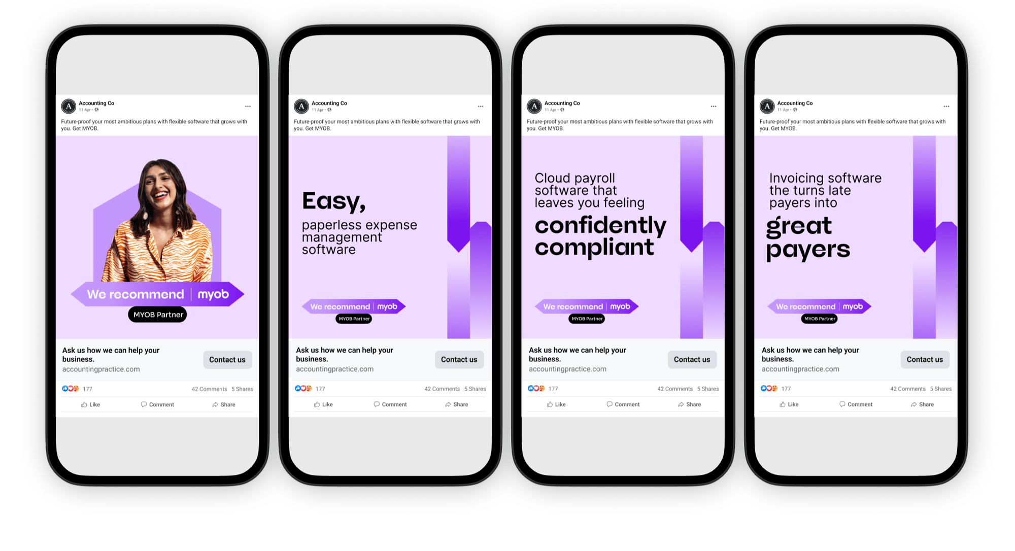 We recommend MYOB advertising