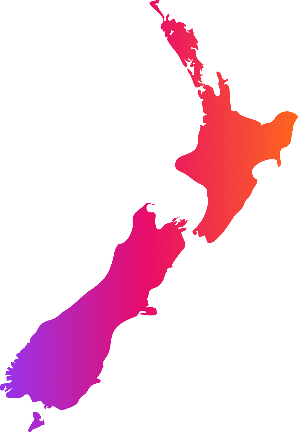 New Zealand map